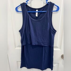 Latched mama ribbed tank L